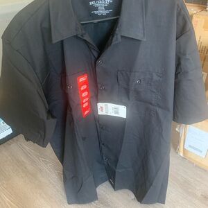 Dickies Men's Black Casual Button Down Shirt